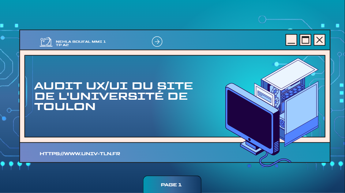 Analyse ergonomique du site de l'université